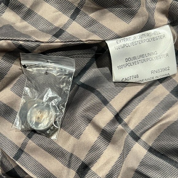 Soul Of London Mens Nylon Button Short Trench Jacket X-Large Black - NWT $165 - Picture 3 of 4